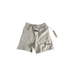 Fear Of God Essentials Mens Grey Sweat Shorts Small Cotton Blend